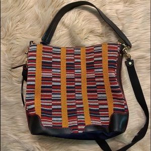 Mz Wallace Freida striped jacquard bag
